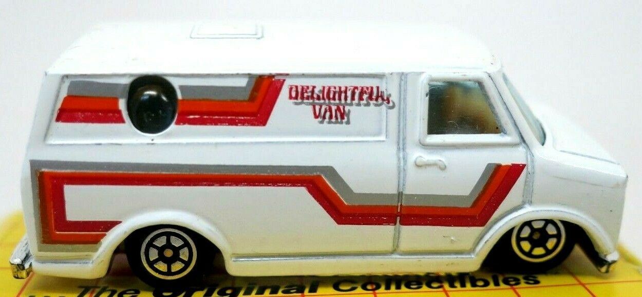 Vintage Diecast Car YAT MING DELIGHTFUL VAN *WHITE* - WISE GUYS HOBBIES LLC