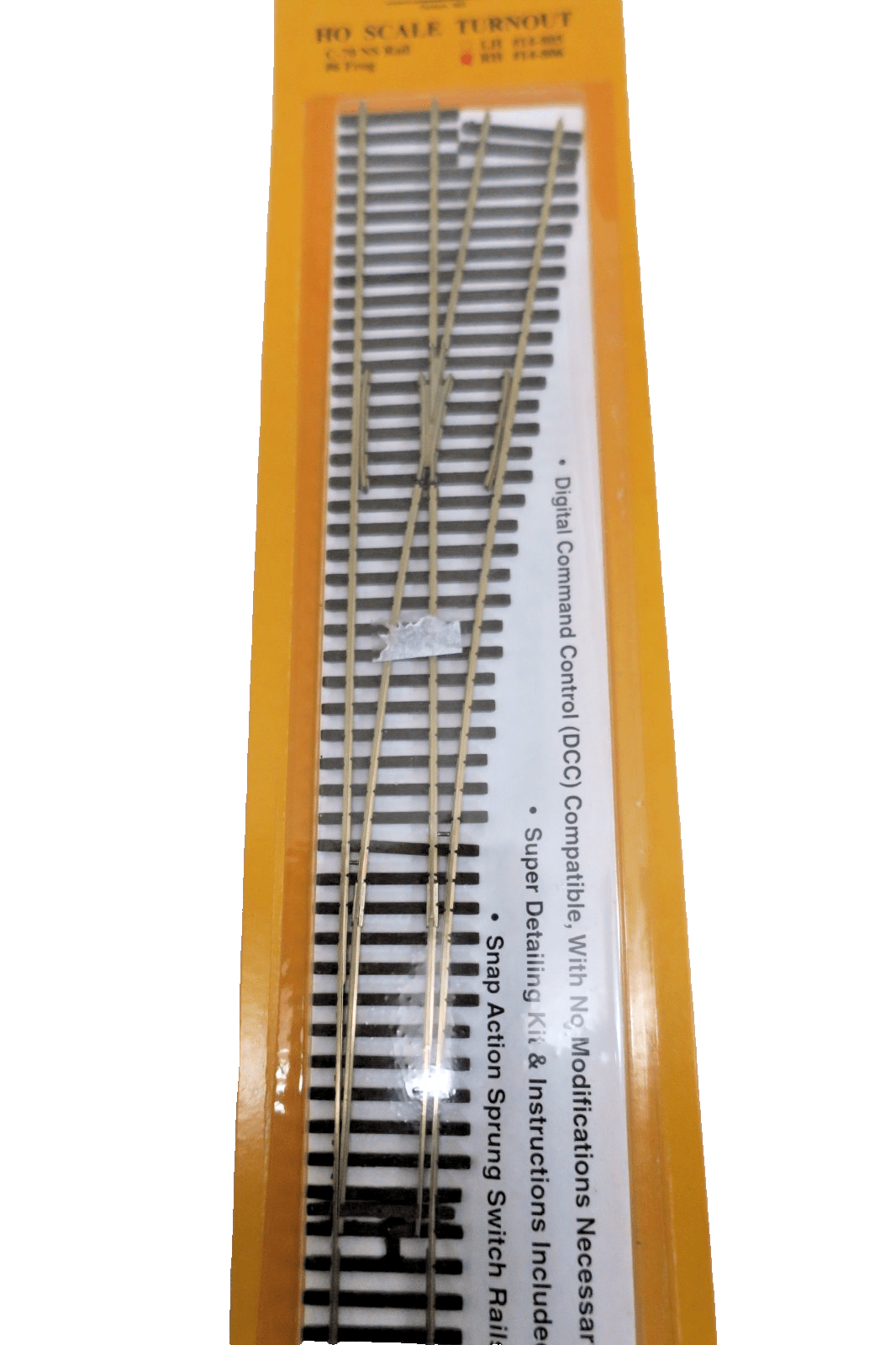 Micro Engineering HO Scale 14 - 806 6 RIGHT Hand Turnout Code 70 Nickel Silver - WISE GUYS HOBBIES LLC