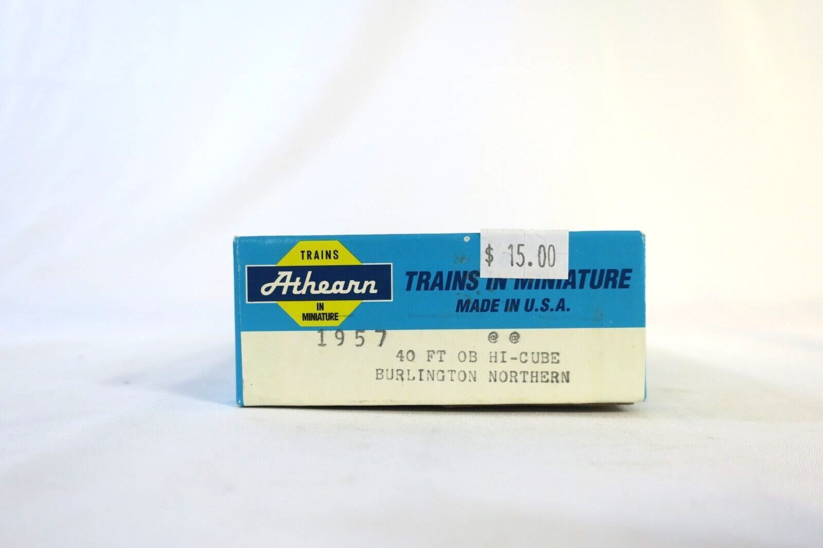 HO ATHEARN 1957 40 FT HI CUBE BOX CAR KIT BURLINGTON NORTHERN BN 281163 - WISE GUYS HOBBIES LLC