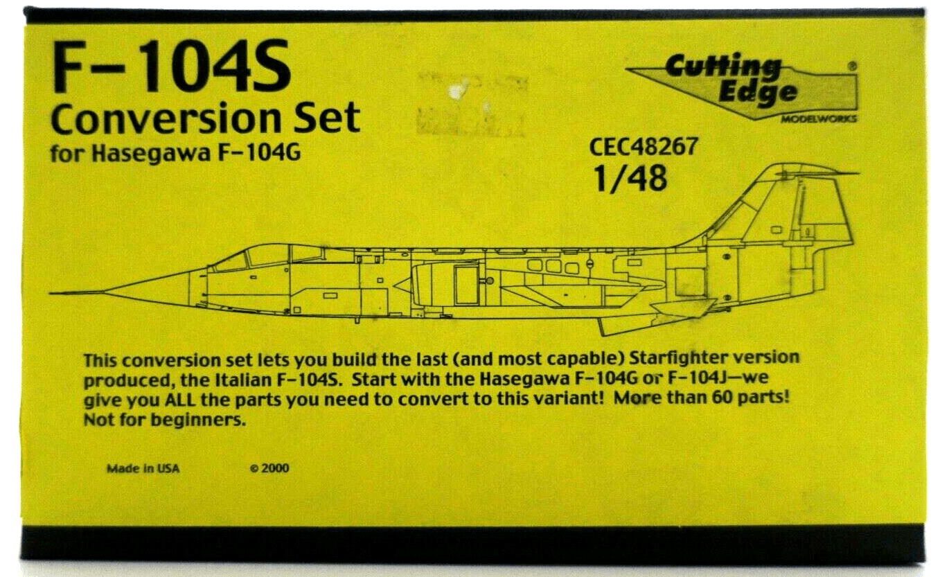 Cutting Edge 1/48 F-104S Conversion Resin Cast Kit - WISE GUYS HOBBIES LLC