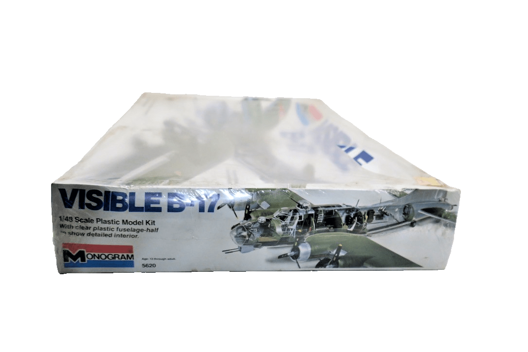Visible B - 17 Monogram 1:48 Plastic Aircraft Model Kit 5620 1979 In Wrapper - WISE GUYS HOBBIES LLC