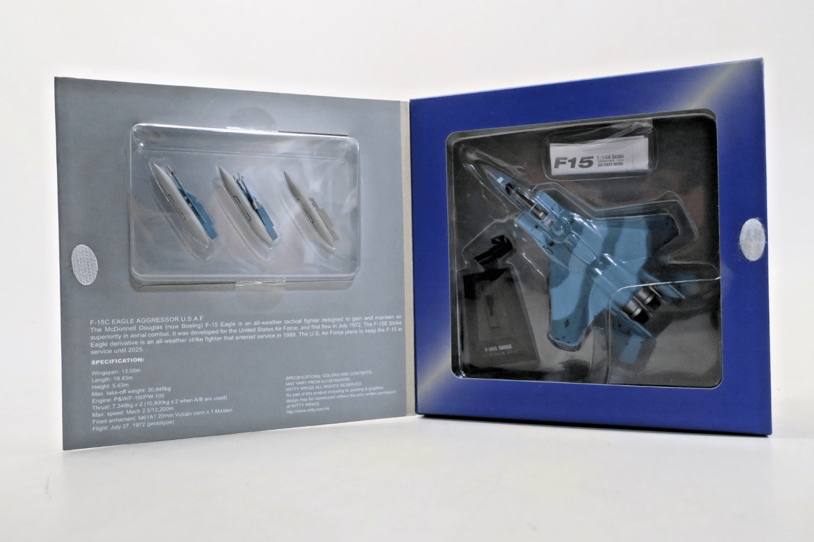 Witty Wings 1/144 F-15C Eagle Aggressor U.S.A.F. Diecast Model - WISE GUYS HOBBIES LLC
