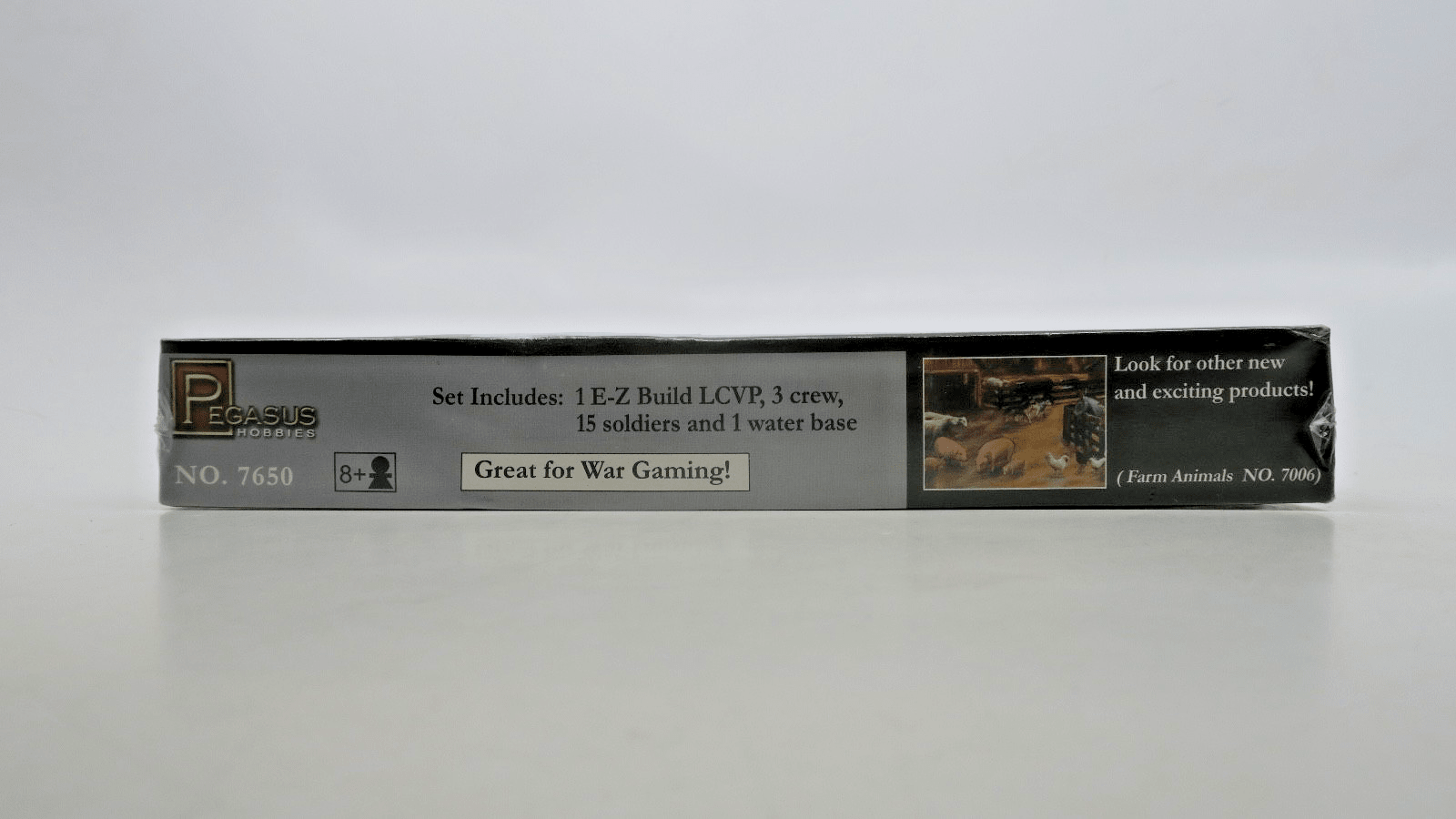 Pegasus 1/72 LCVP Landing Craft With Crew and Soldiers Model Kit SEALED - WISE GUYS HOBBIES LLC