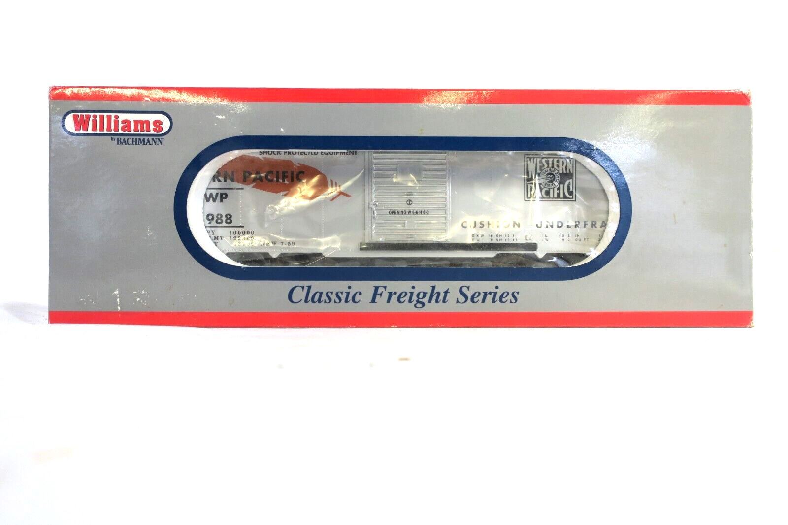 WILLIAMS 47007 WESTERN PACIFIC 40 FT. BOXCAR - WISE GUYS HOBBIES LLC