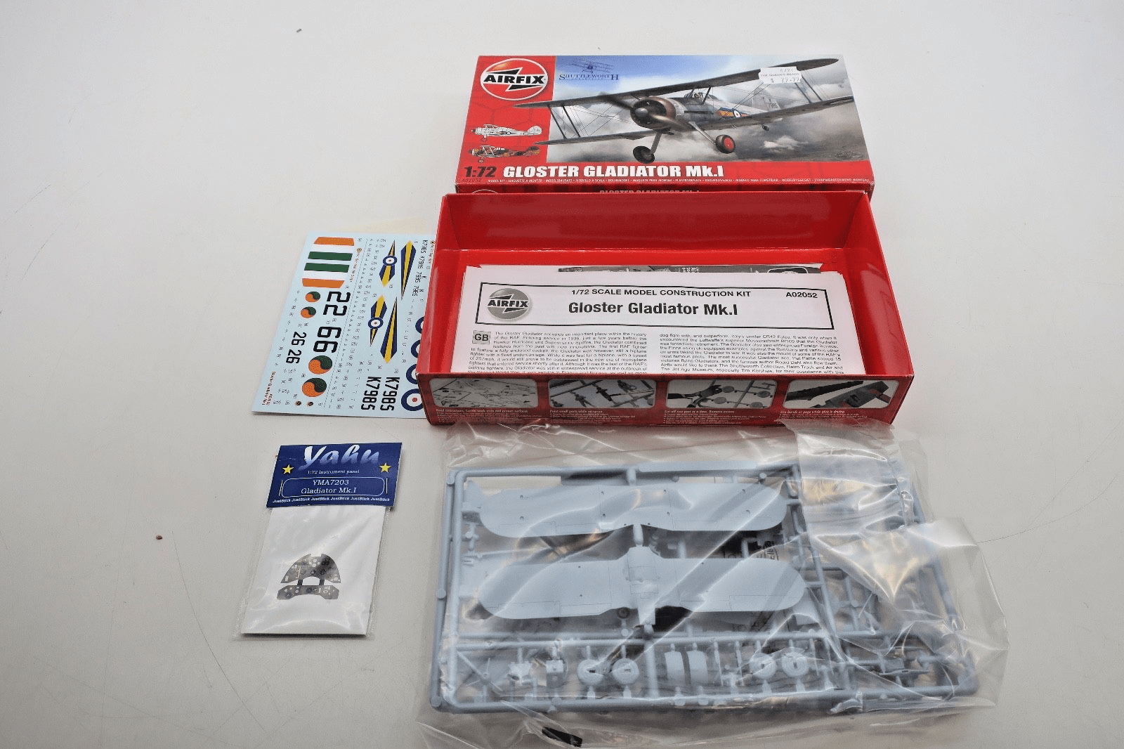 Airfix 1/72 Gloster Gladiator Mk.I Model Kit A02052 - WISE GUYS HOBBIES LLC