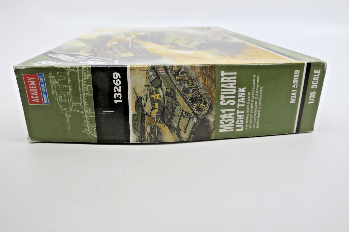 Academy 1/35 M3A1 Stuart Light Tank Model Kit 13269 - WISE GUYS HOBBIES LLC