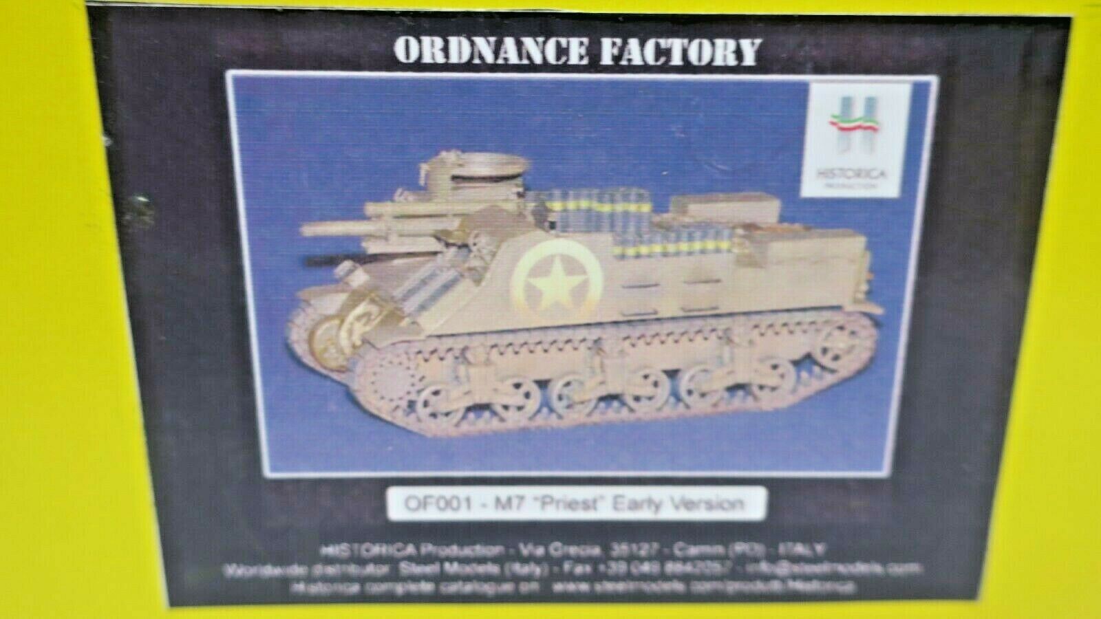 HISTORICA 1/35 SCALE US M7 PRIEST 105MM SELF PROPELLED GUN EARLY VERSION OF001 - WISE GUYS HOBBIES LLC