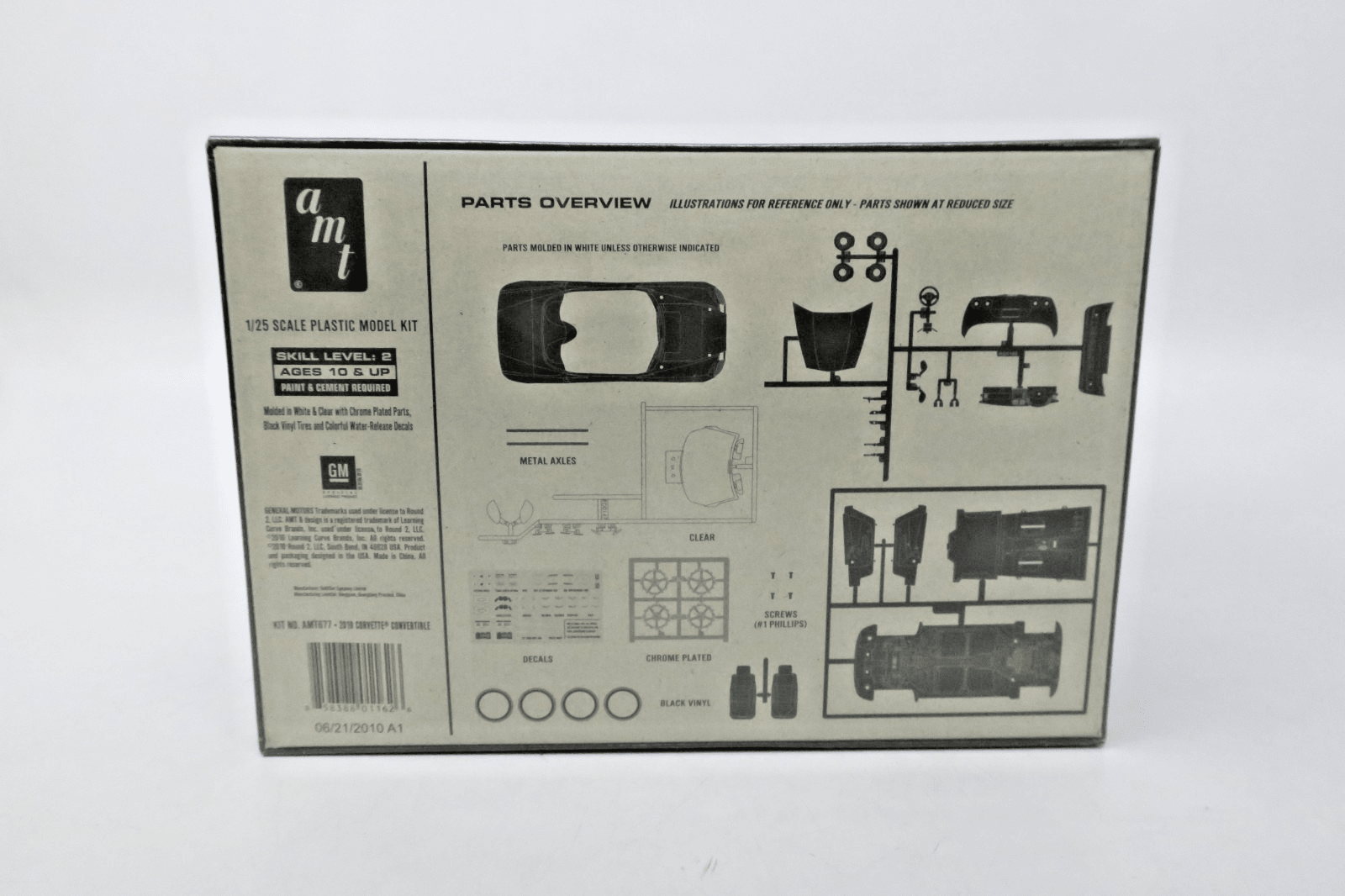AMT 1/25 2010 Chevy Corvette Convertible Plastic Model Kit AMT-677 SEALED - WISE GUYS HOBBIES LLC