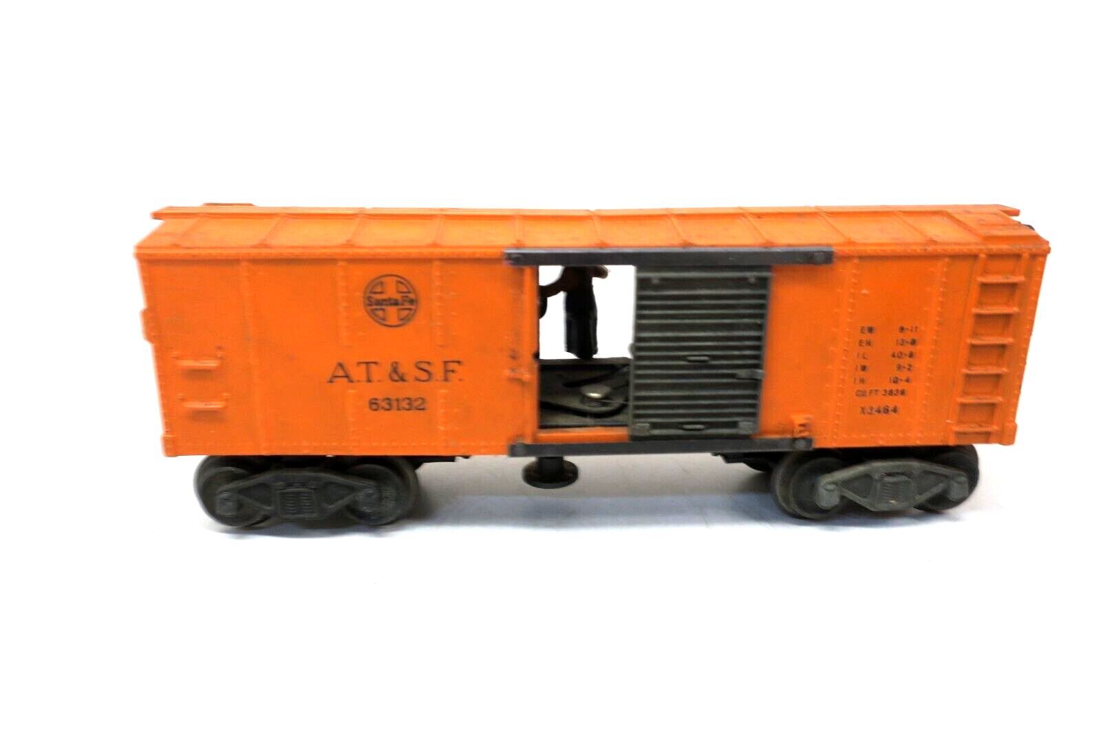 Postwar O Lionel 3464 S.F. Operating Boxcar A.T. & S.F. w Original Box Exc 63132 - WISE GUYS HOBBIES LLC