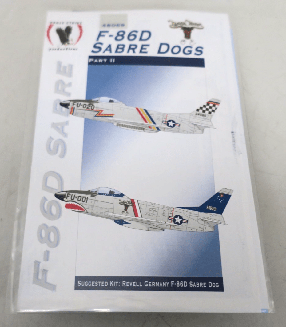 Eagle Strike - F - 86D Sabre Dogs Part II Decals 48069 - WISE GUYS HOBBIES LLC
