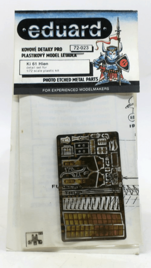 Eduard Photo Etch 1/72 Ki 61 Hien Detail Set 72 - 023 - WISE GUYS HOBBIES LLC
