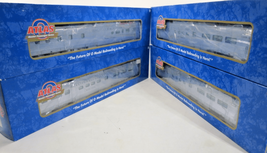 Atlas O Scale "California Zephyr" CB&Q 4 Car Dome Set 2 Rail - WISE GUYS HOBBIES LLC