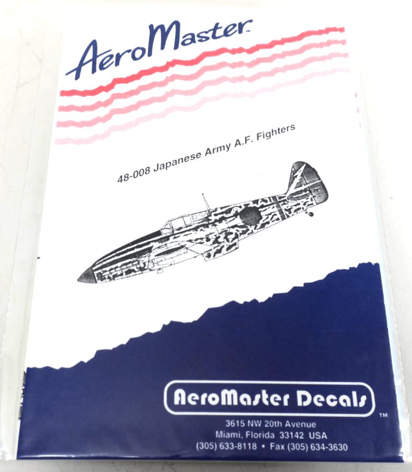 Aeromaster Decals 48008 Japanese Army A.F. Fighters - WISE GUYS HOBBIES LLC