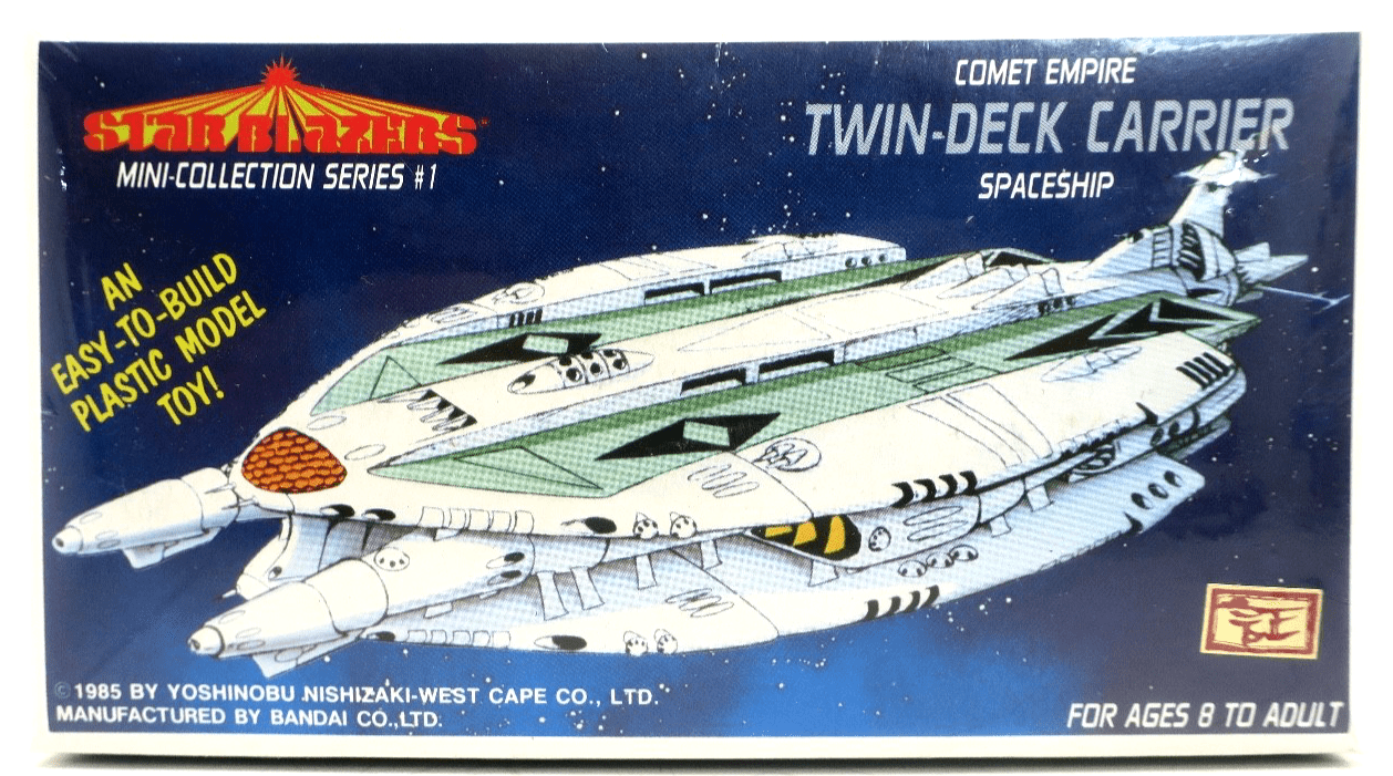 TCI Star Blazers Comet Empire Twin-Deck Carrier Mini Model Kit 1 - WISE GUYS HOBBIES LLC