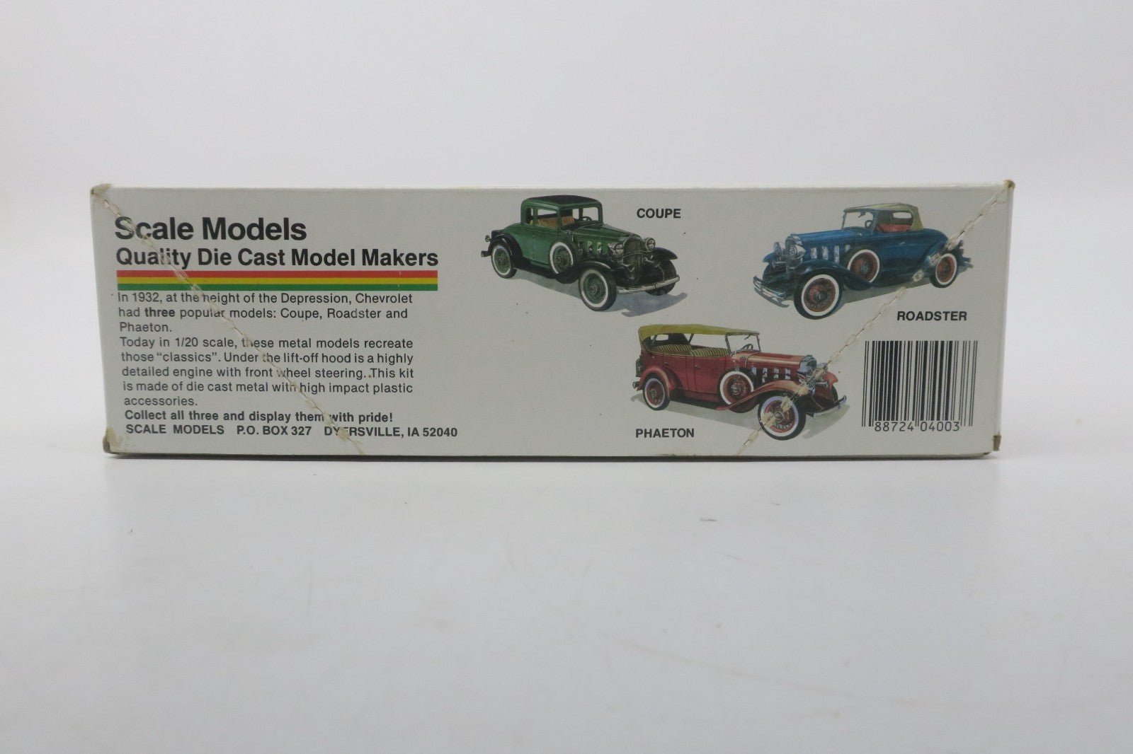 Vintage JLE/Hubley 1932 Chevrolet "Roadster" Model Kit 4003 - WISE GUYS HOBBIES LLC