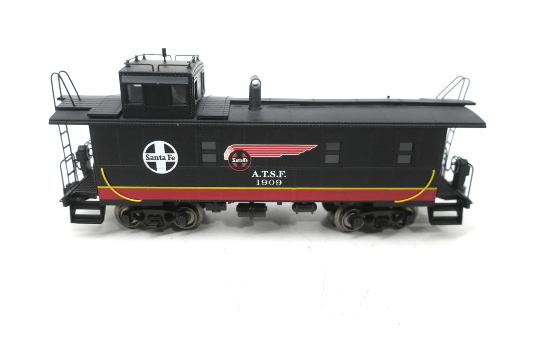 K-LINE K617-1055 ATSF WARBONNET OFF CENTER CUPOLA SS CABOOSE RARE - WISE GUYS HOBBIES LLC