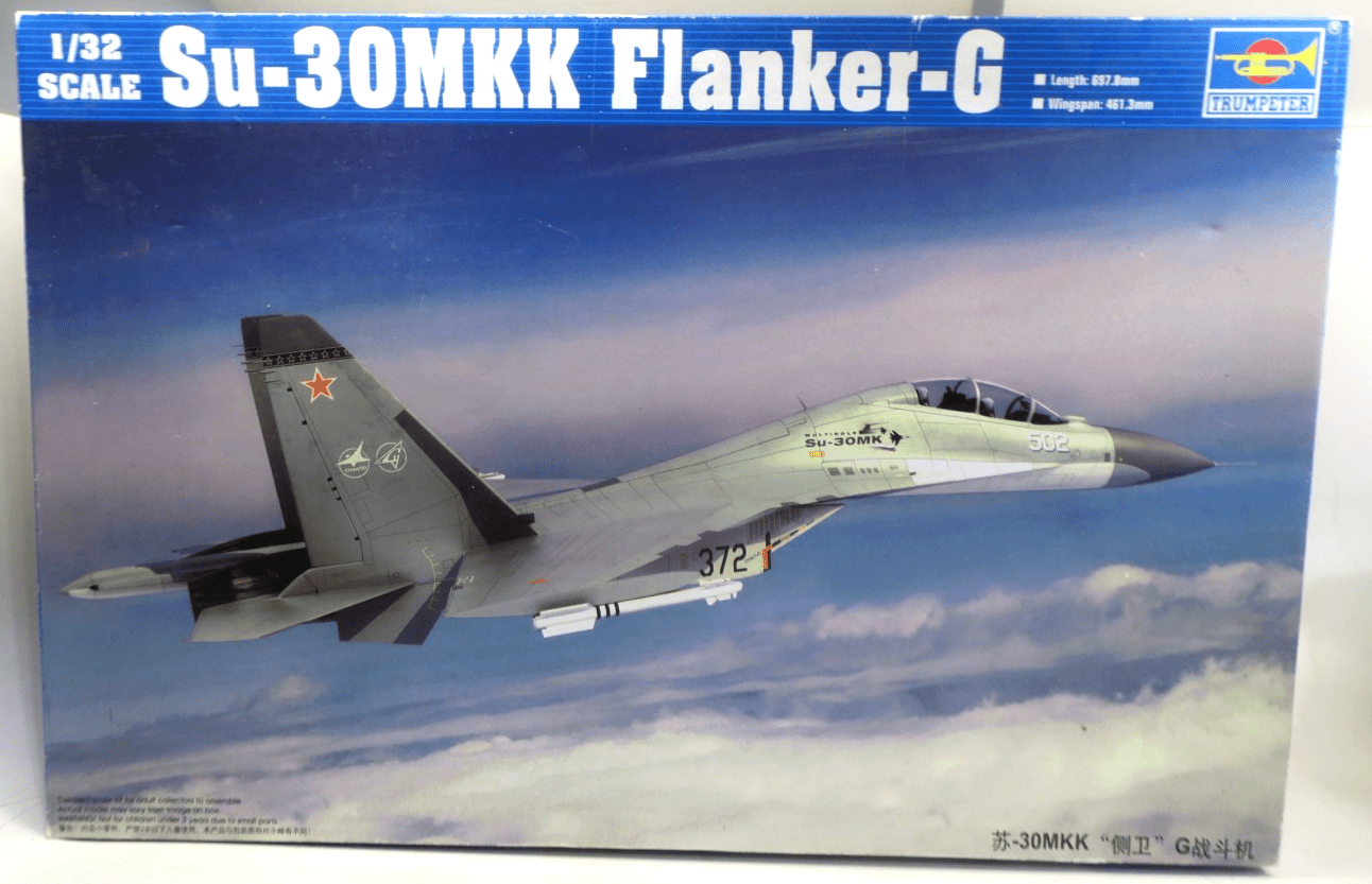 Trumpeter 1/32 Su-30MKK Flanker-G Plastic Model Kit 02271 - WISE GUYS HOBBIES LLC