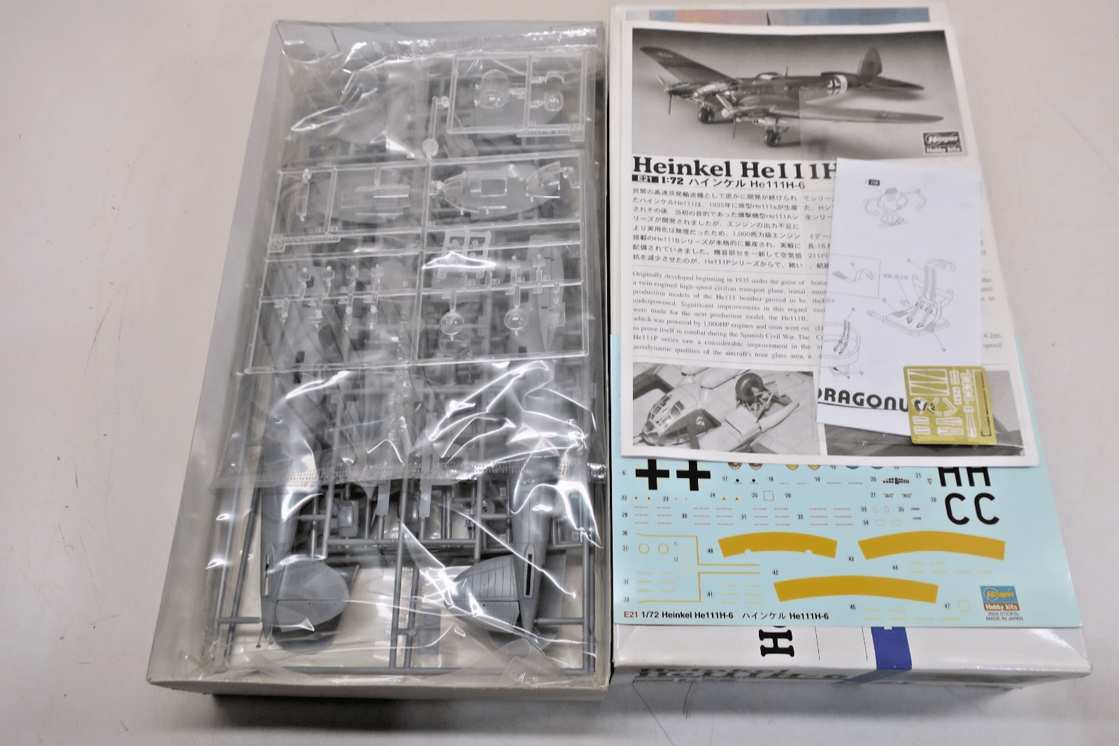 Hasegawa 1/72 Heinkel He111 H-6 Model Kit E21:3200 - WISE GUYS HOBBIES LLC