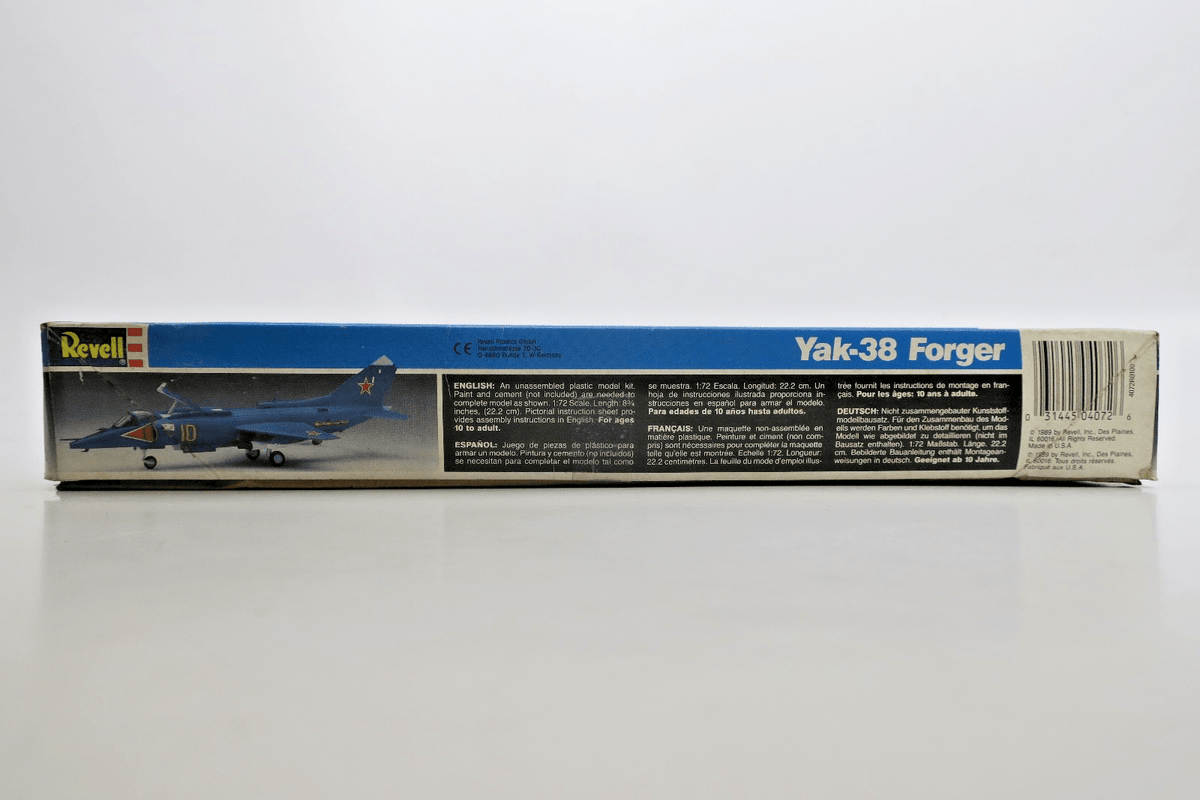 Revell 1/72 YaK - 38 Forger Model Kit 4072 - WISE GUYS HOBBIES LLC