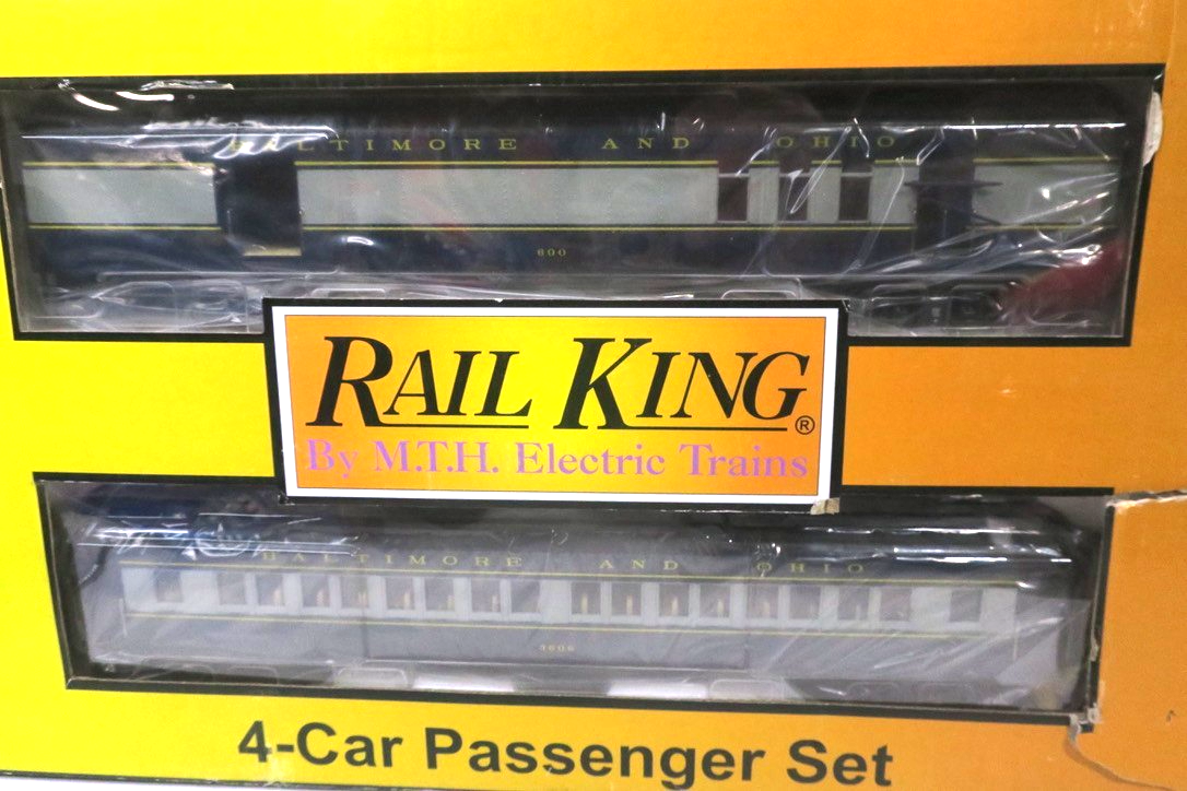 MTH O BALITMORE & OHIO 60' MADISON PASSENGER - 4 CAR SET 30-69188