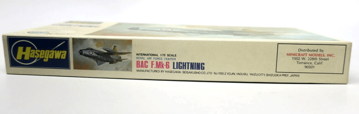 Hasegawa 1/72 BAC F.Mk-6 Lightning JS-019 Model Kit - WISE GUYS HOBBIES LLC