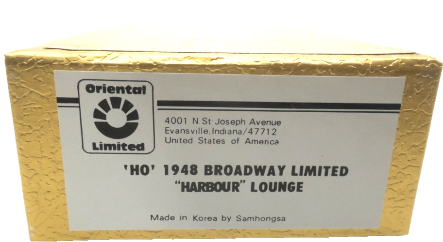 Oriental limited HO. 1948 Broadway Limited "Harbour" Lounge. Bare Bones - WISE GUYS HOBBIES LLC