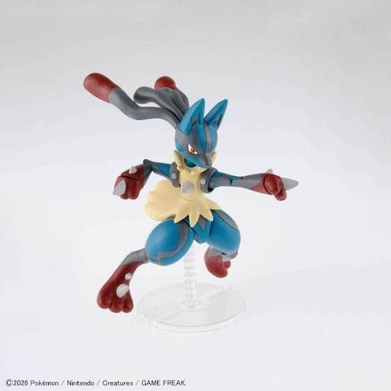 Pokémon Model Kit MEGA LUCARIO Model Kit - WISE GUYS HOBBIES LLC