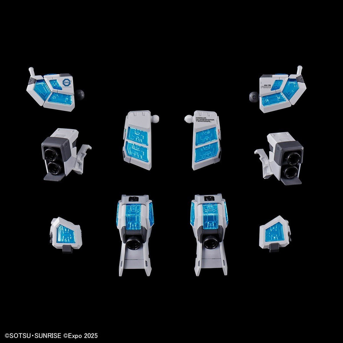 Bandai EG 1/144 RX-78F00/E Gundam w/ EX-001 G.L.R.S.S. Feather Unit Model Kit - WISE GUYS HOBBIES LLC