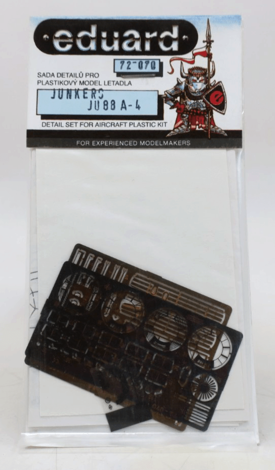 Eduard Photo Etch 1/72Junkers Ju 88 A - 4 Detail Set 72 - 070 - WISE GUYS HOBBIES LLC