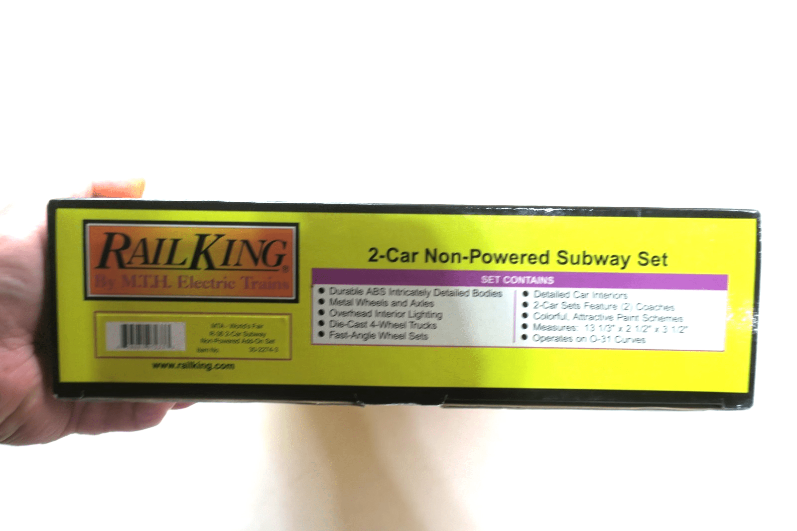 MTH NEW IN BOX 30 - 2274 - 3 NON - POWERED 2 CAR R - 36 SUBWAY SET - MTA WORLD FAIR SET - WISE GUYS HOBBIES LLC