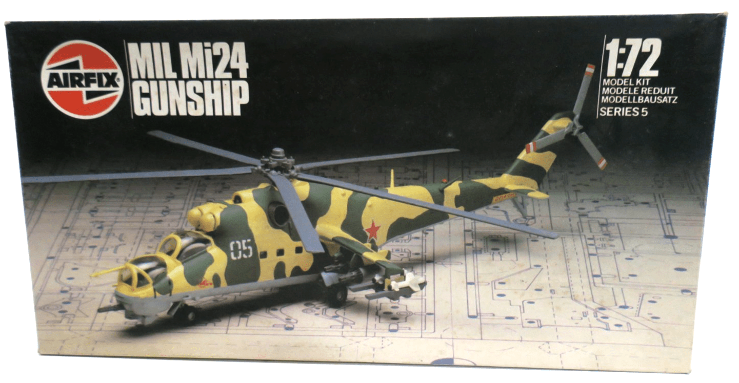 Airfix 1/72 MIL Mi24 Gunship Model Kit 9 05017 - WISE GUYS HOBBIES LLC