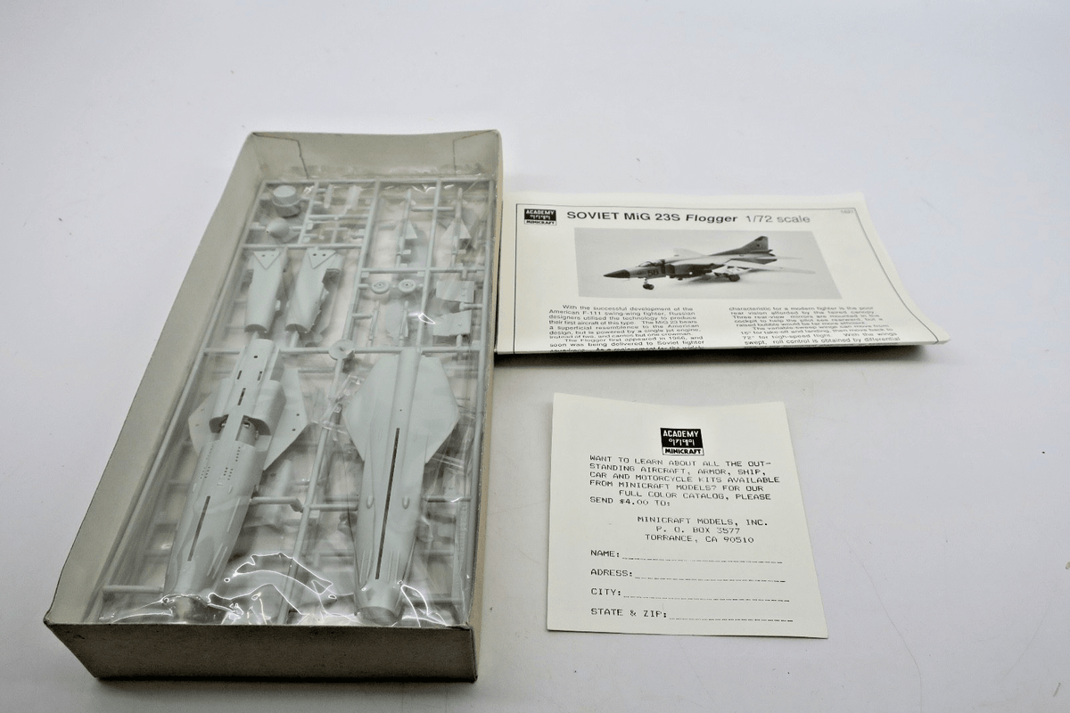 Academy 1/72 MiG - 23S Flogger - B Model Kit - WISE GUYS HOBBIES LLC
