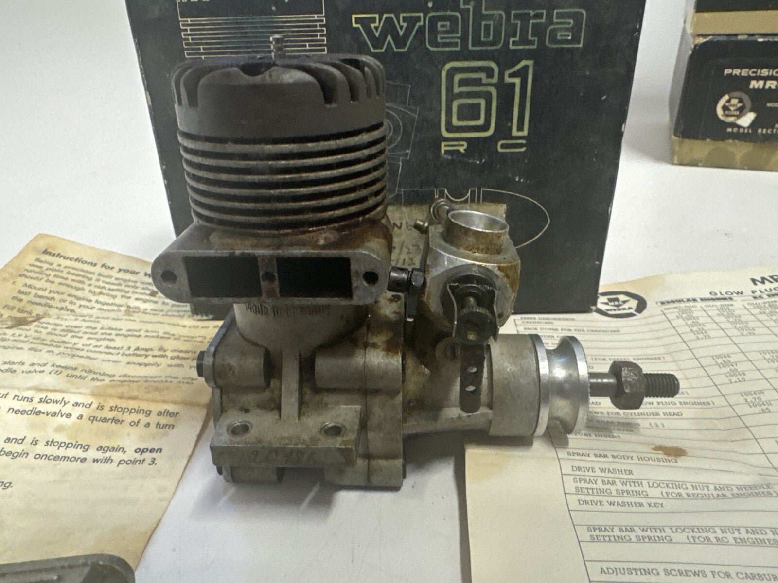 WEBRA MODEL AIRPLANE ENGINE R/C 61 RC 10CCM 1020 - WISE GUYS HOBBIES LLC