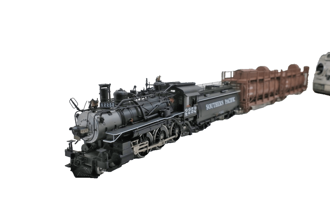 Division Point O Scale Brass Southern Pacific 4 - 6 - 0 Fire Train 2252 2 Rail NIB - WISE GUYS HOBBIES LLC