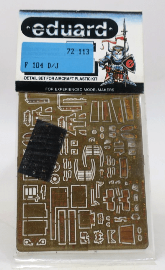 Eduard Photo Etch 1/72 F 104 D/J Detail Set 72 - 113 - WISE GUYS HOBBIES LLC