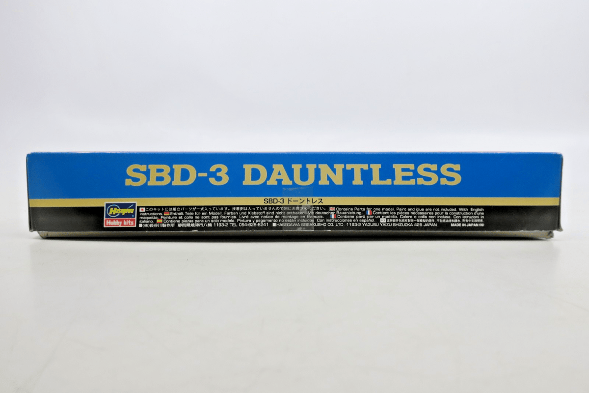 Hasegawa 1/48 SBD - 3 Dauntless Model Kit 09119 - WISE GUYS HOBBIES LLC