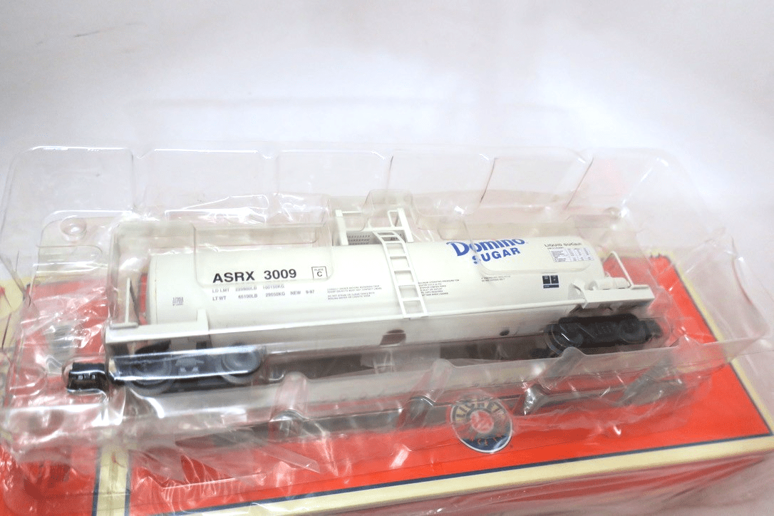 Lionel Domino Sugar Unibody Single Dome Tank Car 3 - Pack 6 - 21877 AS - IS - WISE GUYS HOBBIES LLC
