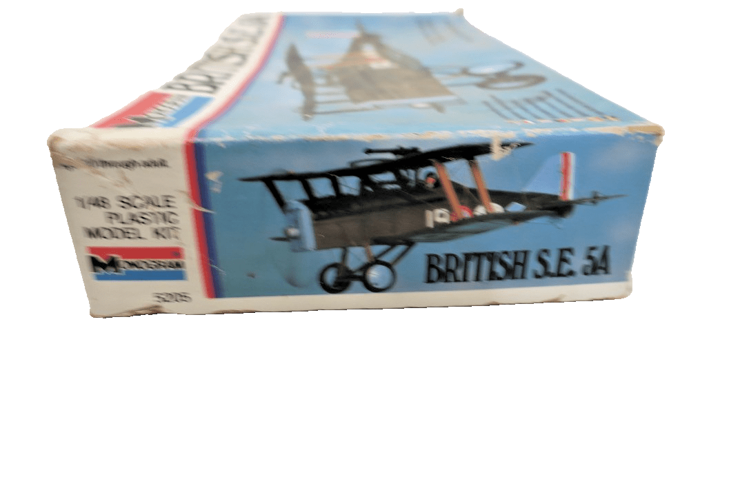 Vintage 1979 Monogram 1/48 British S.E. 5A Biplane Airplane Model kit 5205 - WISE GUYS HOBBIES LLC