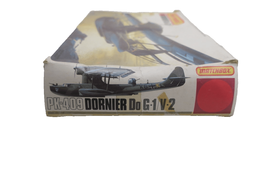 1983 Matchbox 3 - Color 1/72 Scale Dornier Do G - 1 Model Airplane Kit PK - 409 - WISE GUYS HOBBIES LLC