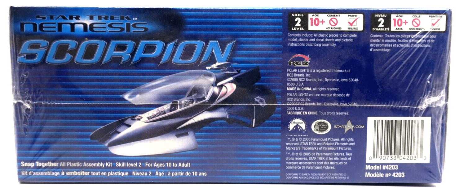 Polaris Star Trek Nemesis Scorpion Model Kit - WISE GUYS HOBBIES LLC
