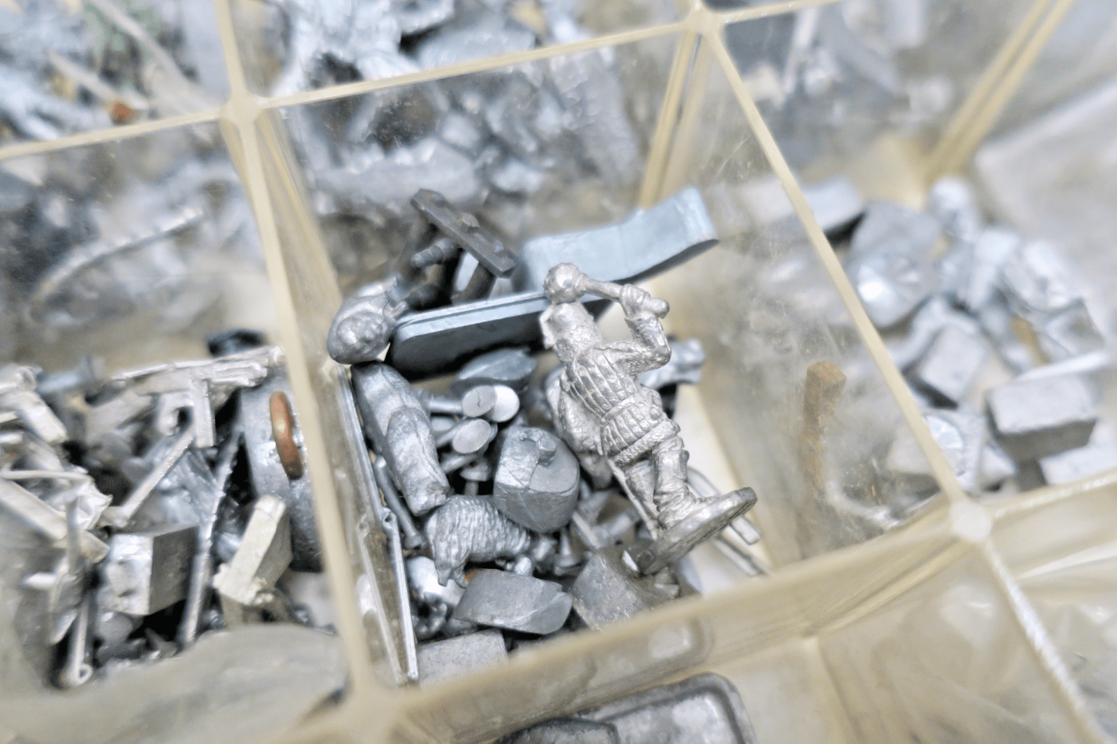 Assorted Box Of Tin Wargaming Miniatures - WISE GUYS HOBBIES LLC