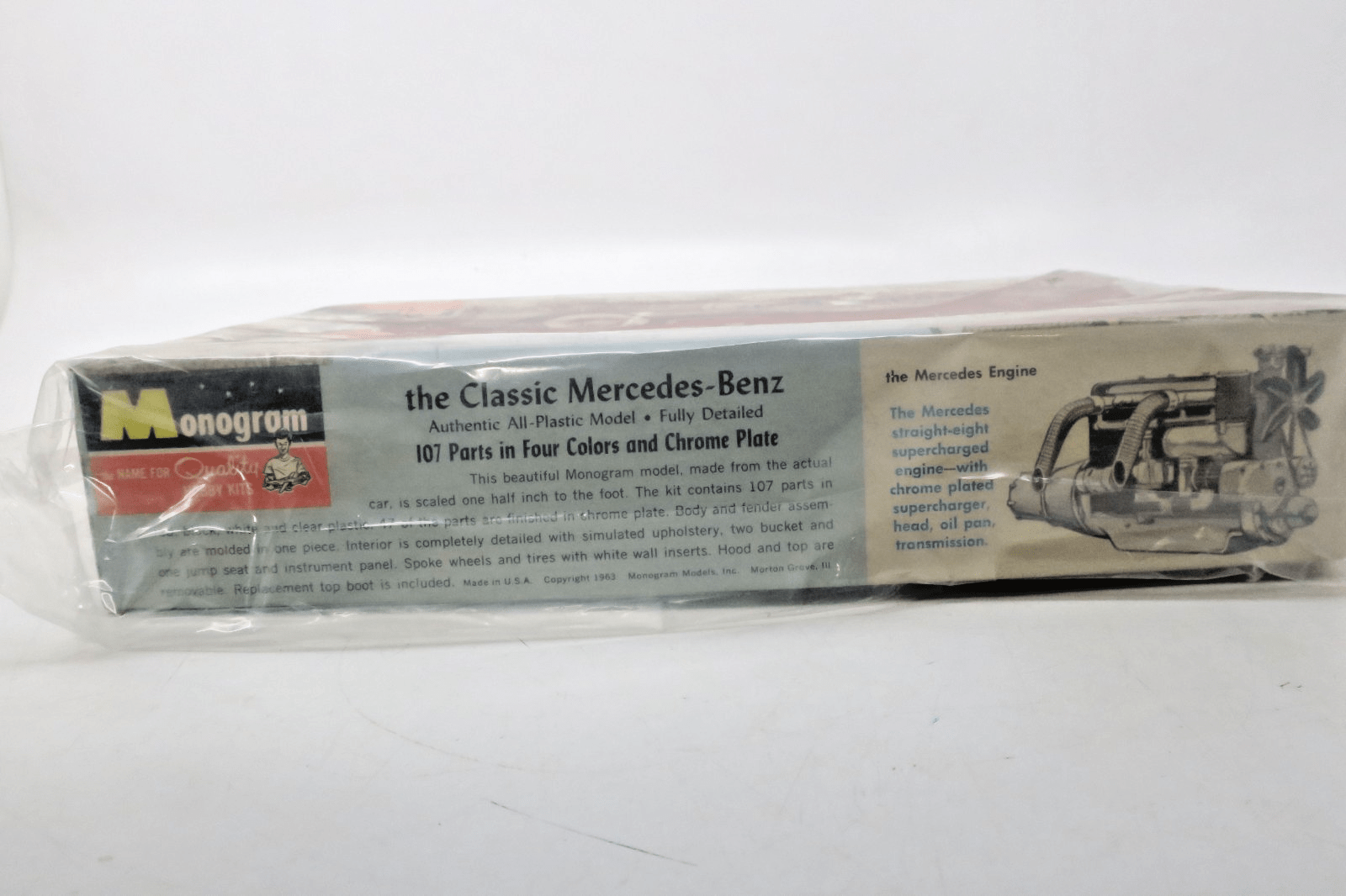 Monogram 1/24 Mercedes-Benz 1939 540-K Plastic Model Kit PC87 SEALED - WISE GUYS HOBBIES LLC
