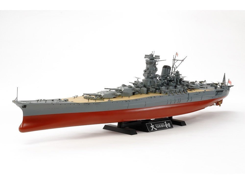 Tamiya 1/350 Japanese Battleship Yamato Model Kit - WISE GUYS HOBBIES LLC