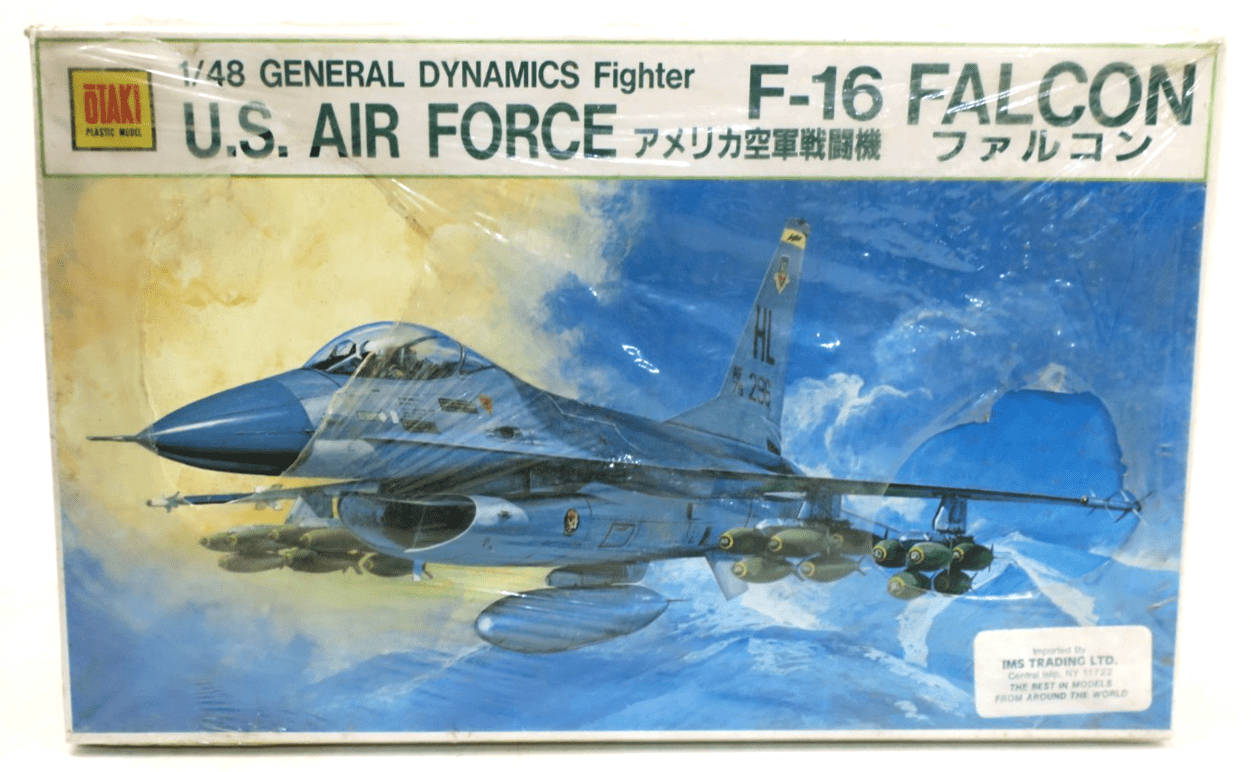 Otaki 1/48 F - 16 Falcon Model Kit OT2 - 38 - 800 SEALED - WISE GUYS HOBBIES LLC