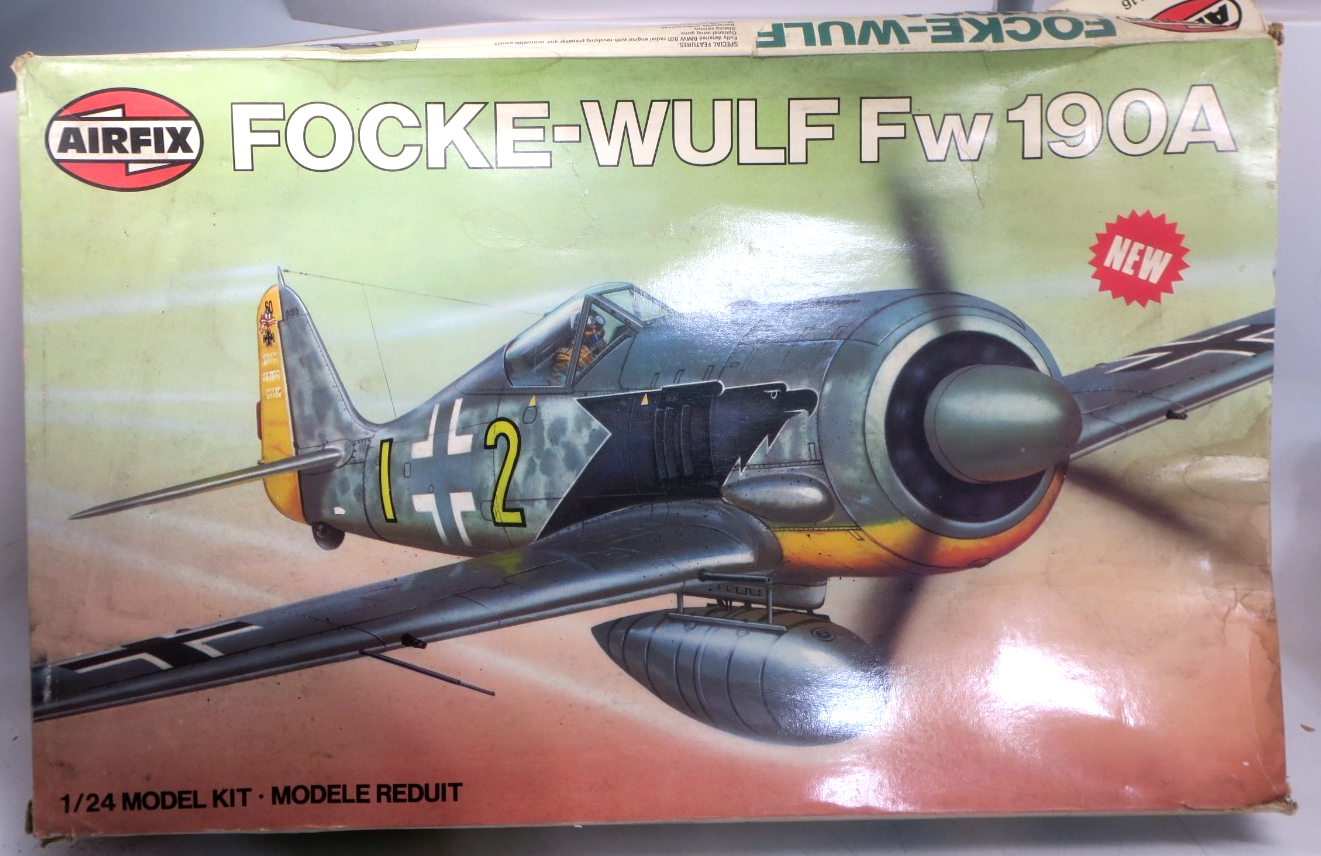 Airfix 1/24 Focke-Wulf Fw 190A Model Kit 16001-8 Missing Decals - WISE GUYS HOBBIES LLC
