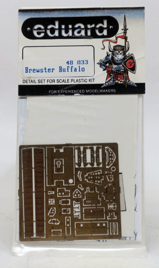 Eduard Photo Etch 1/72 Brewster Buffalo Detail Set 48 - 033 - WISE GUYS HOBBIES LLC