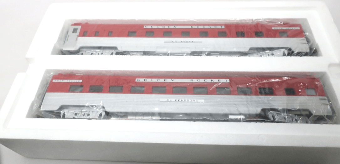 MTH 20-6612 Rock Island 70’ streamlined ribbed sleeper & diner 2-car set NIB - WISE GUYS HOBBIES LLC