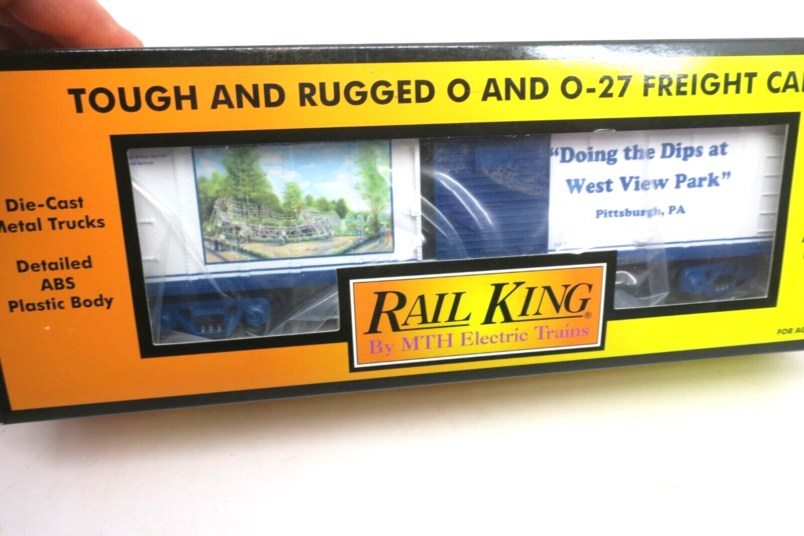 MTH Rail King WEST VIEW DIPS BOX CAR O Scale 30-74123 - WISE GUYS HOBBIES LLC