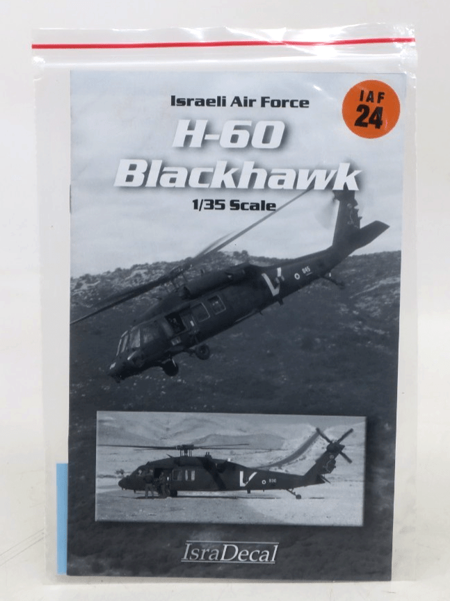 IsraDecal 1/35 Israeli Air Force H-60 Blackhawk Decals IAF 24 - WISE GUYS HOBBIES LLC