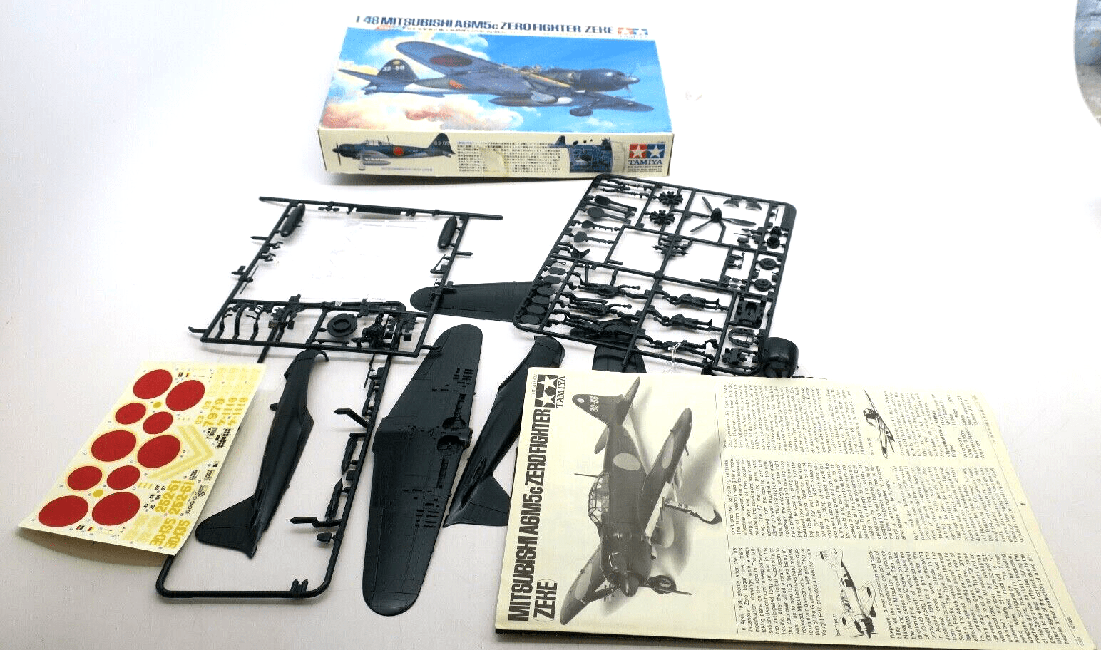 Tamiya 1/48 Mitsubishi A6M5c Zero Fighter Type Zeke Model Kit - WISE GUYS HOBBIES LLC